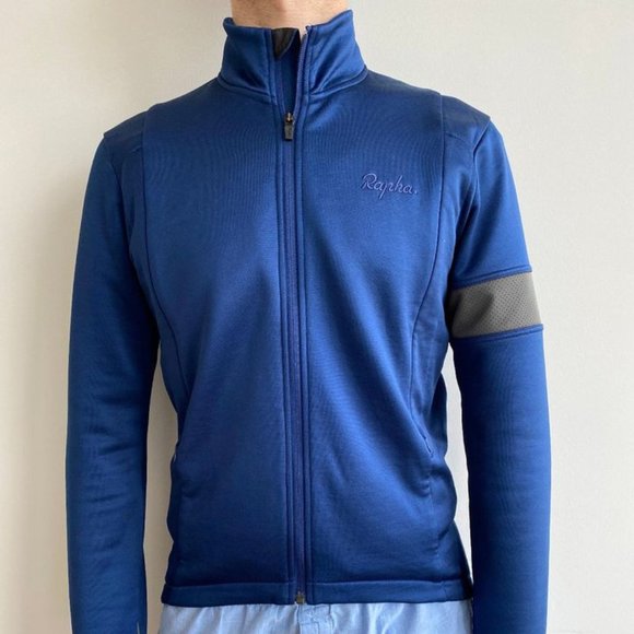 Rapha Navy Blue Cycling Winter Jersey Jacket Size Medium - Picture 8 of 8